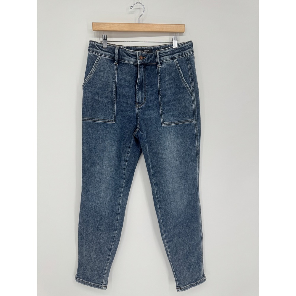 Judy Blue Jean Jogger Women 11/30 High Rise Medium Wash Blue Casual Everyday